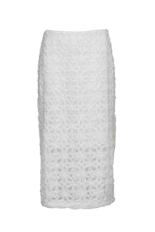 [RE-EDITION] LACE MIDI SKIRT