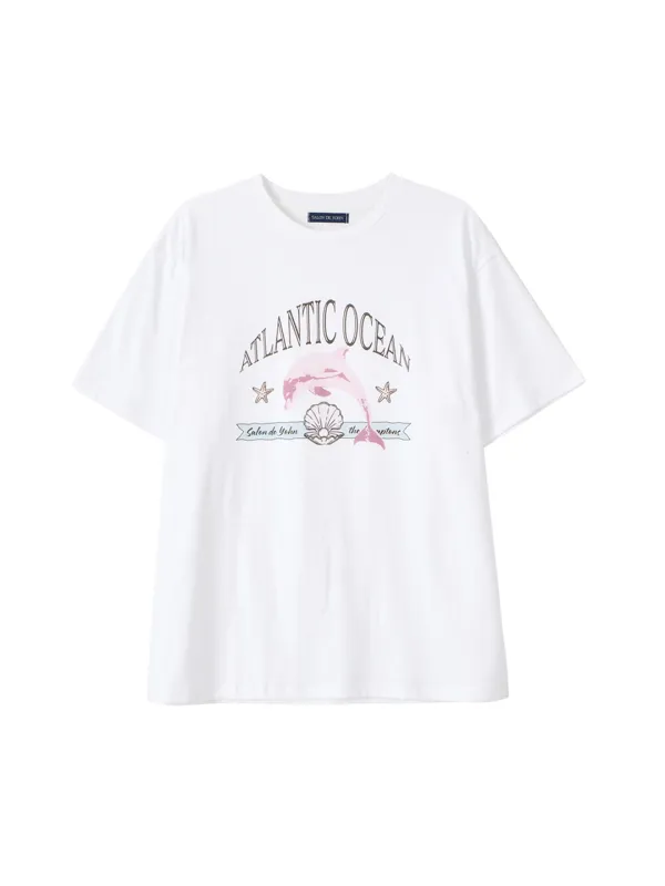 Pink Dolphin Boxy T_ White