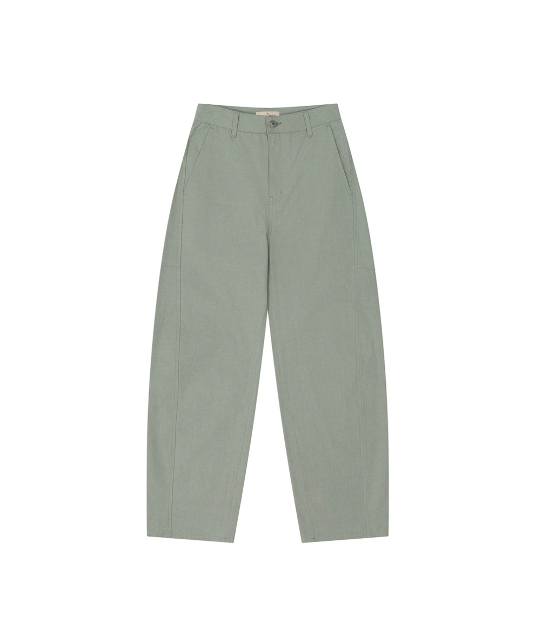 반원 아뜰리에 P3337 커브드 코튼 팬츠_Sage green 상품 이미지 1