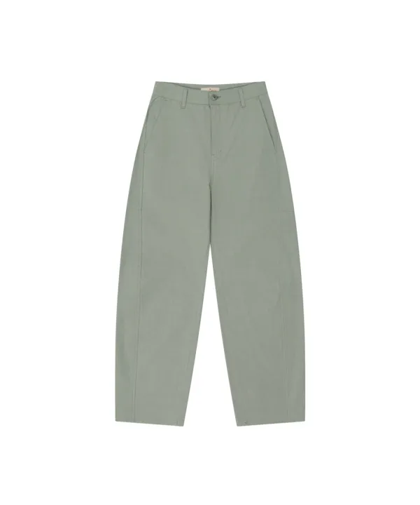 P3337 커브드 코튼 팬츠_Sage green