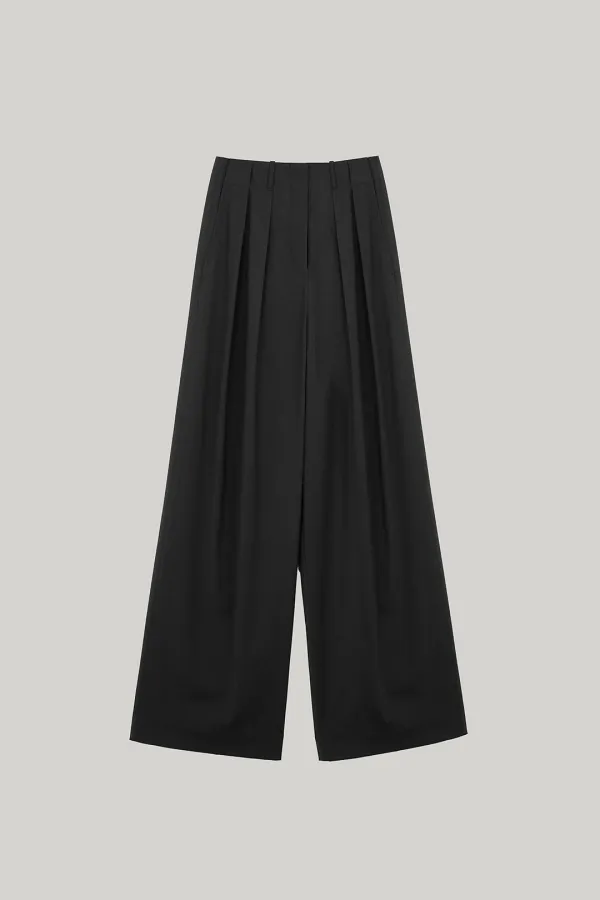 Bolin Pleated Wool Pants