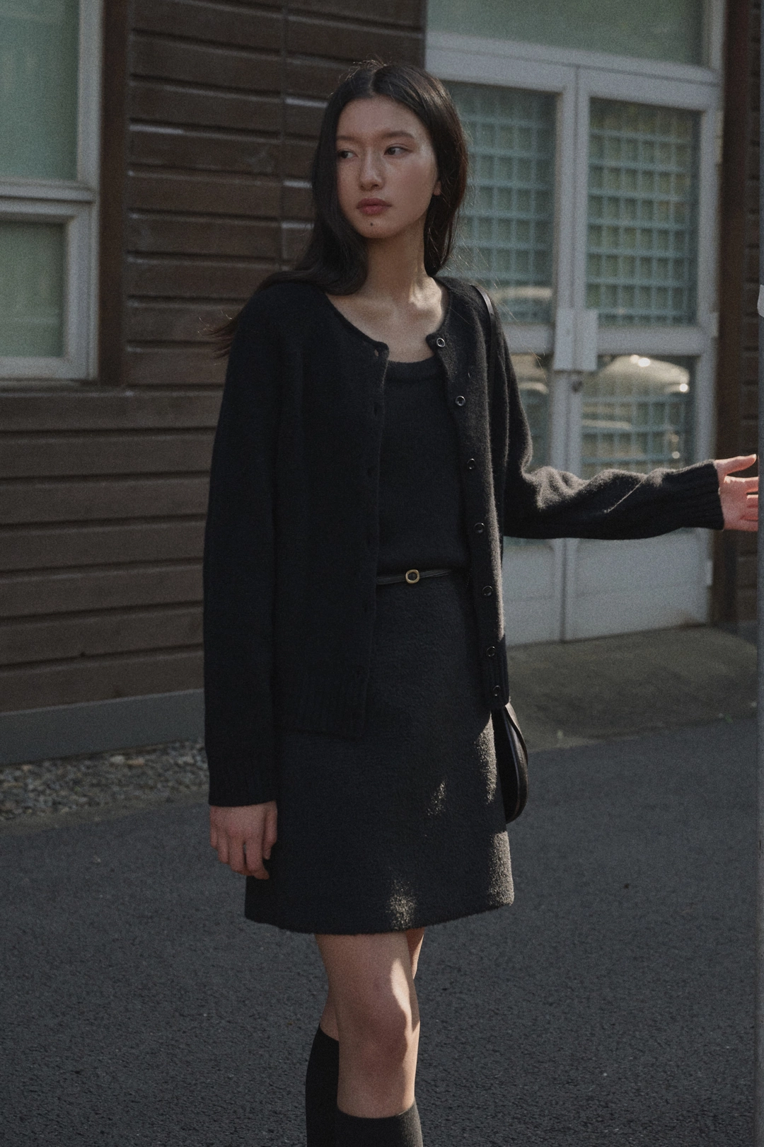 세이지먼트 FLURRY FINE LAMBS WOOL KNIT CARDIGAN_BLACK 상품 이미지 2