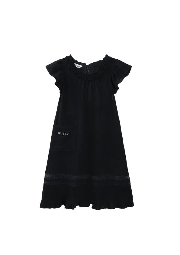 Mused Marine Lace Dress - Black