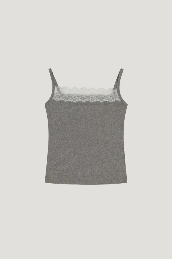 Nell Lace Top (gray)