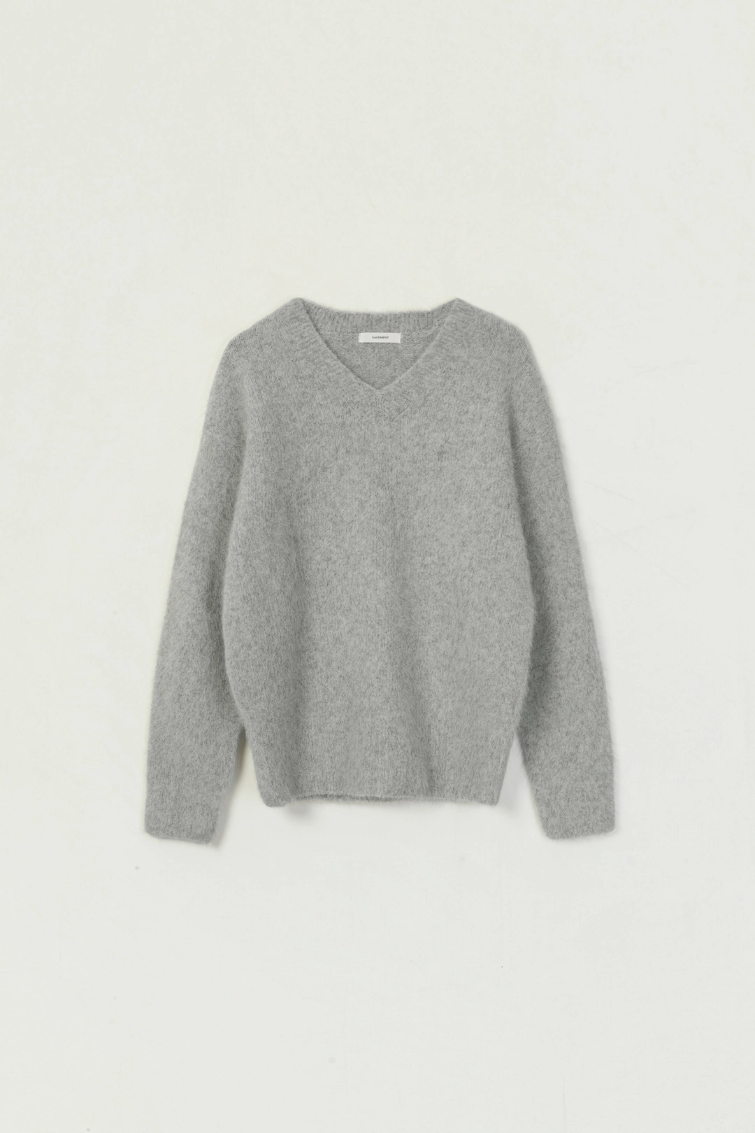 세이지먼트 PAUXE FOX V-NECK KNIT_GRAY 상품 이미지 1