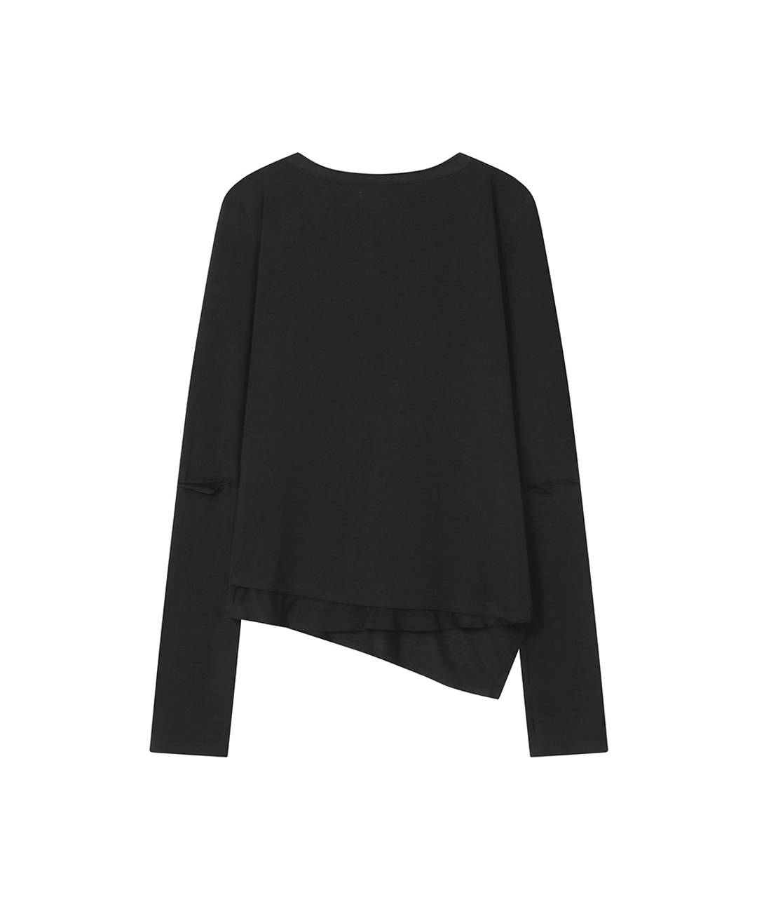 미세키서울 [레이 PICK] Slash button layered long sleeve BLACK 상품 이미지 2