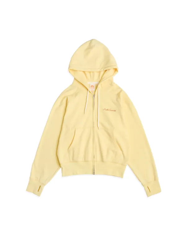 HS Sweat Zip-Up Hoodie (W)_Yellow