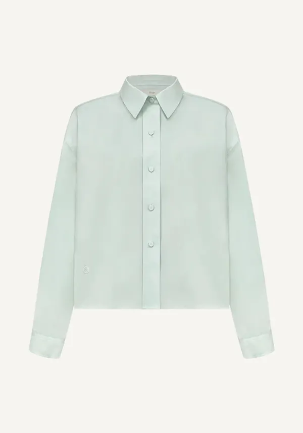 Embroidery Crop Shirt