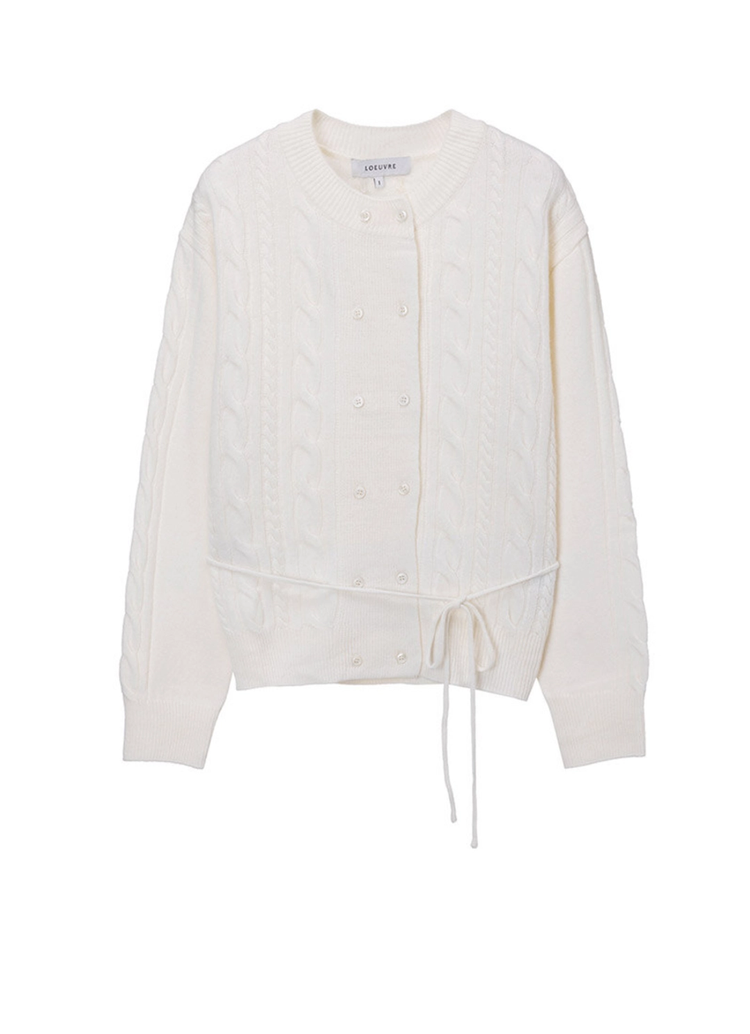 루에브르 Double Cable Wool Cardigan SK5WD417_3color 상품 이미지 1