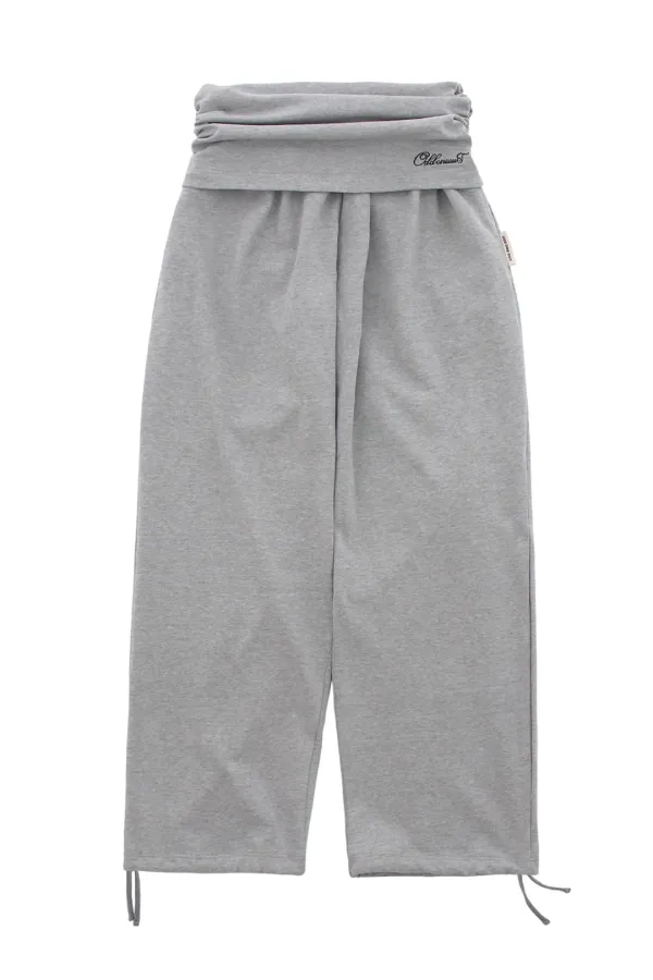 MONO SHIRRING TWO WAY PANTS M.GRAY
