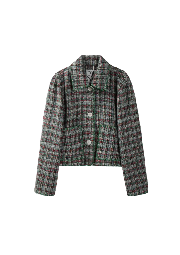 Mused Hand Stitch Jacket - Multi Check