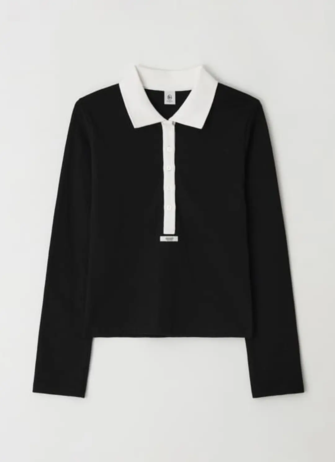 론론 HENRYNECK COLLAR SLIM LONG SLEEVE BLACK 상품 이미지 3