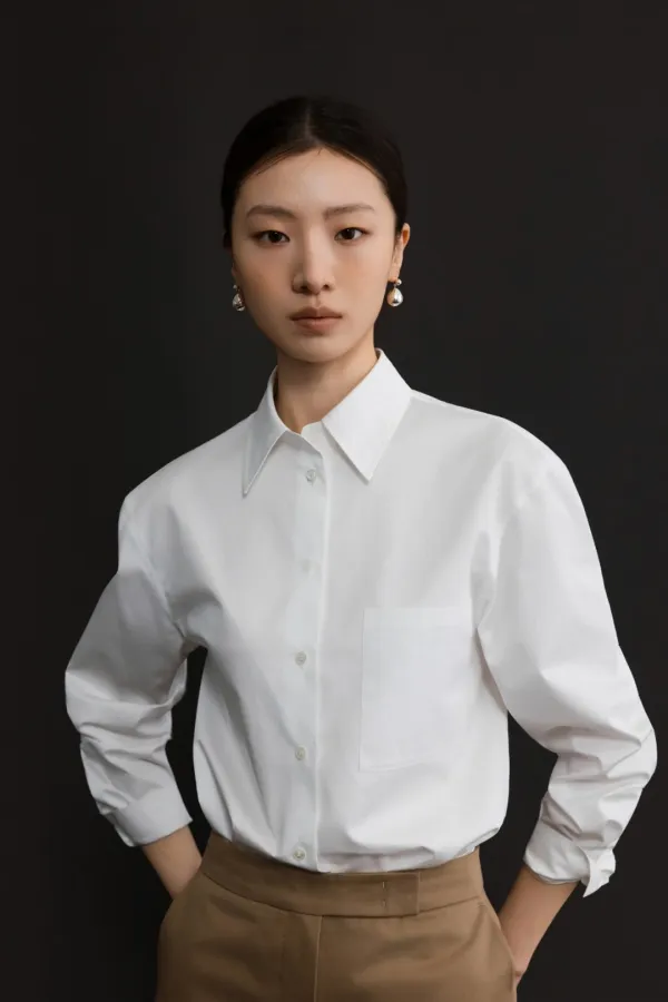 COTTON TAILORED SHIRTS - WHITE