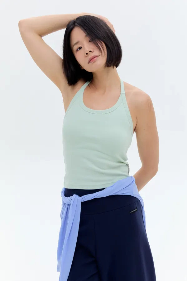 Rib Halter Top- 8Colors