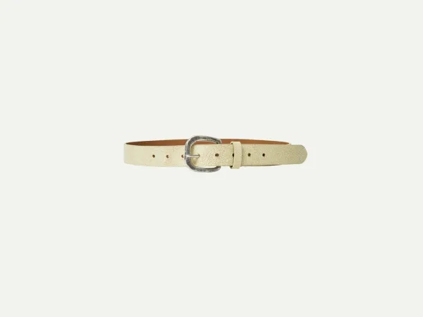 Via Leather belt (White)