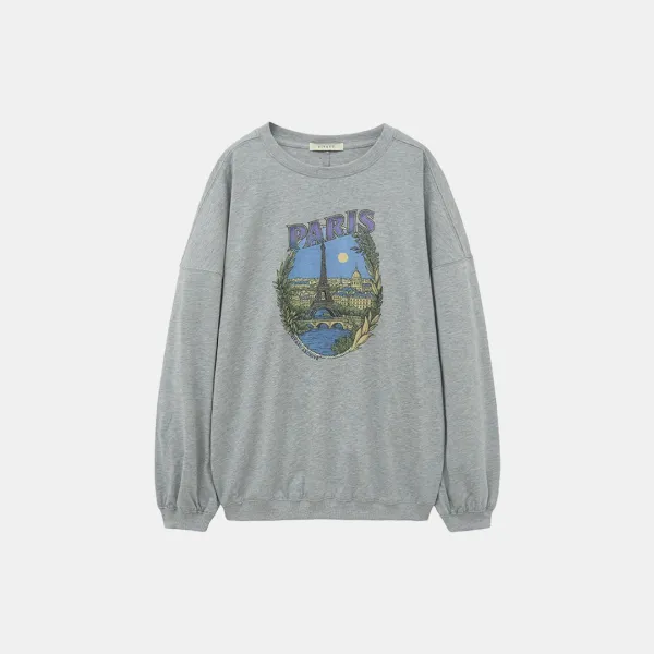 SITP5232 PARIS 가오리 컴포트 티셔츠_Melange gray