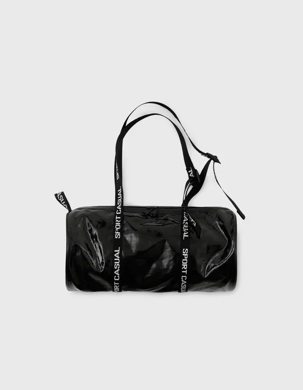 PATENT SPORTS GYM BAG (S) / Black