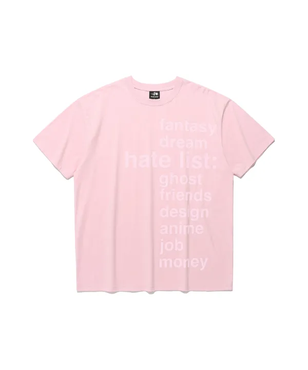 hate list tee[pink]