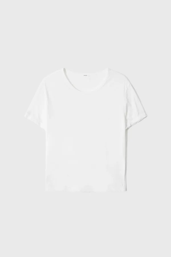 Fine Cotton Jersey Short Sleeve (White / Black / Brown)