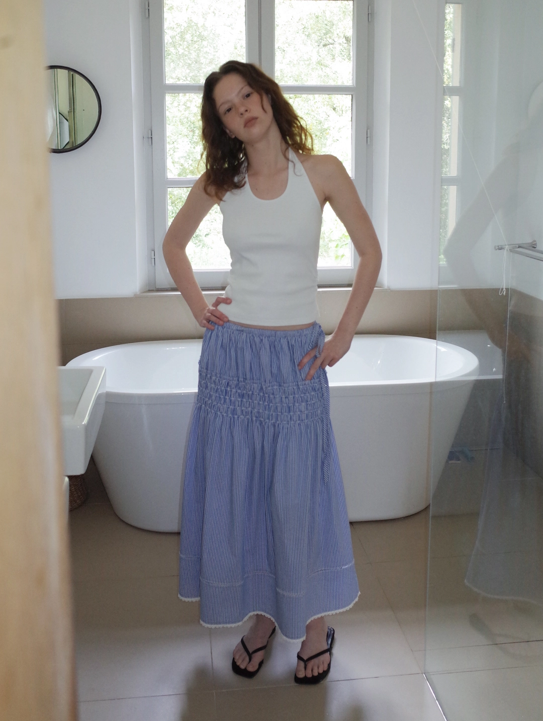 포에토 Marseille skirt - stripe 상품 이미지 2