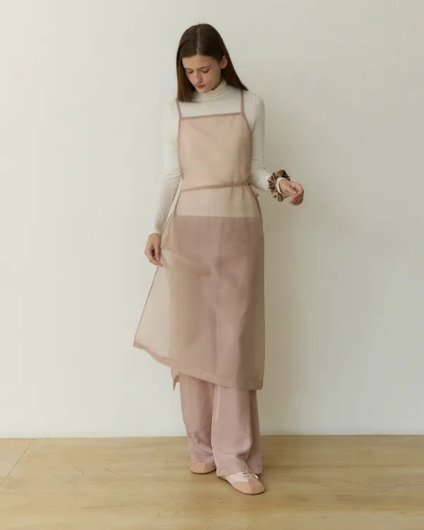 Grace sheer layered set - ash pink