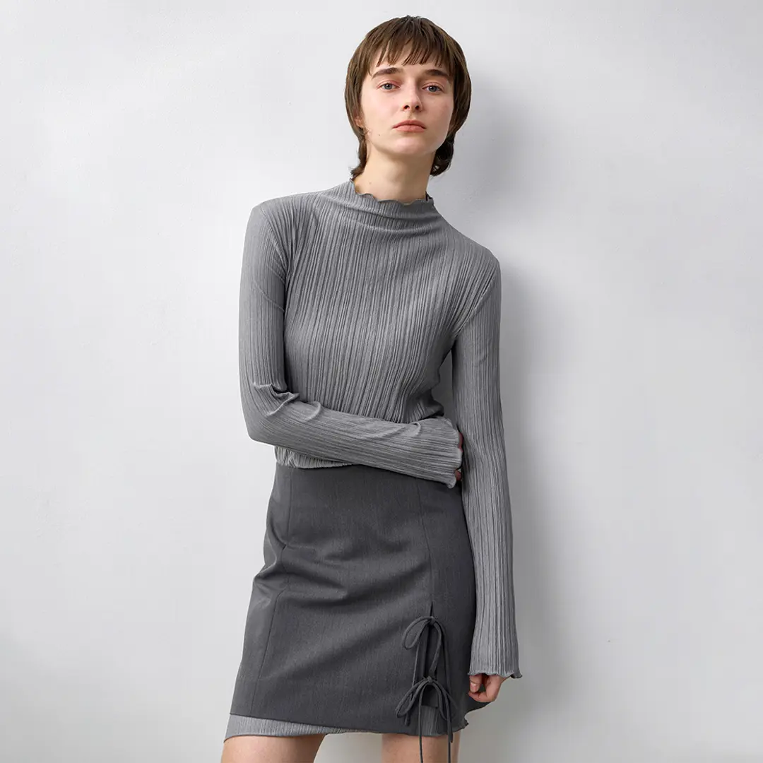 아뜰리에 나인 (T-7005)MUE CREASE JERSEY LONG TEE 상품 이미지 1