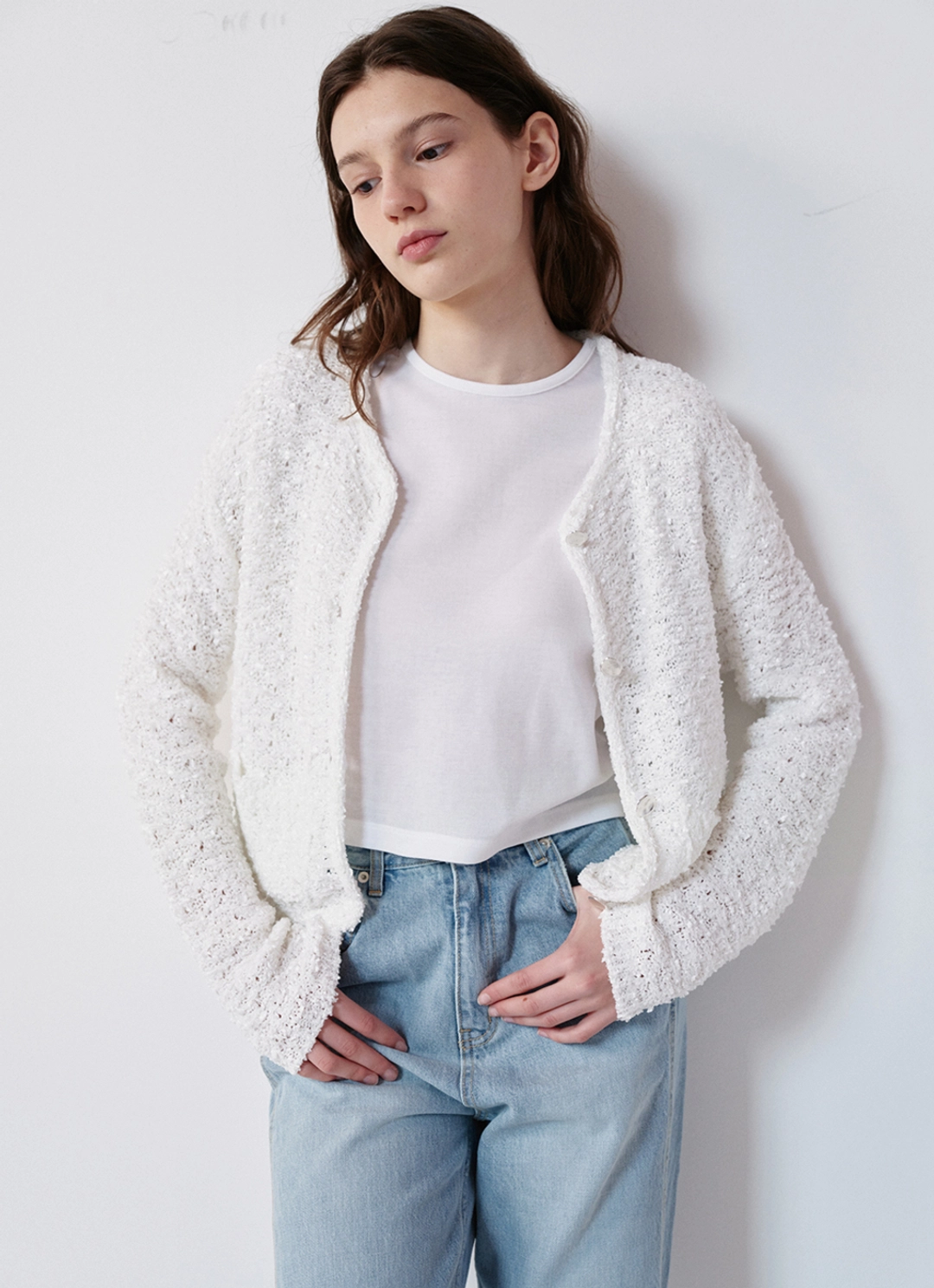 언더스탠딩 TWEED CARDIGAN (3COLOR) 상품 이미지 1