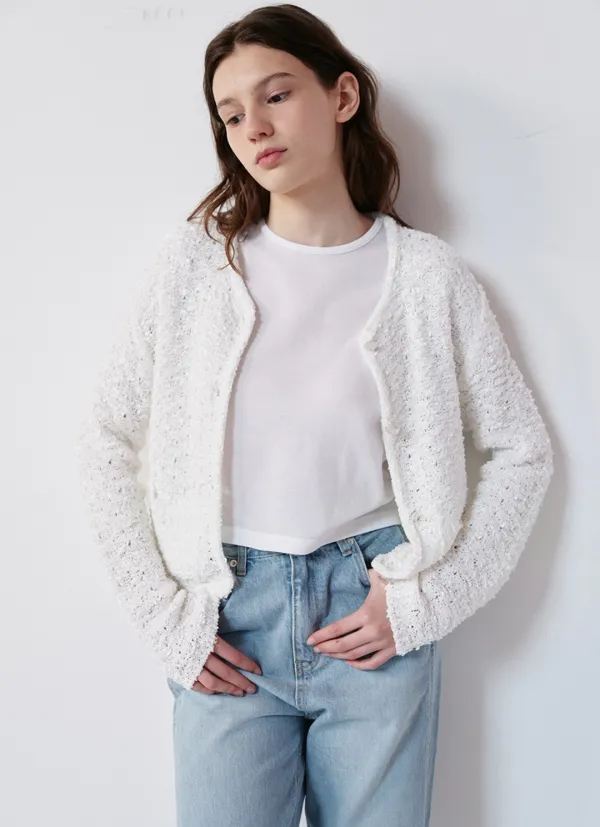 TWEED CARDIGAN (3COLOR)
