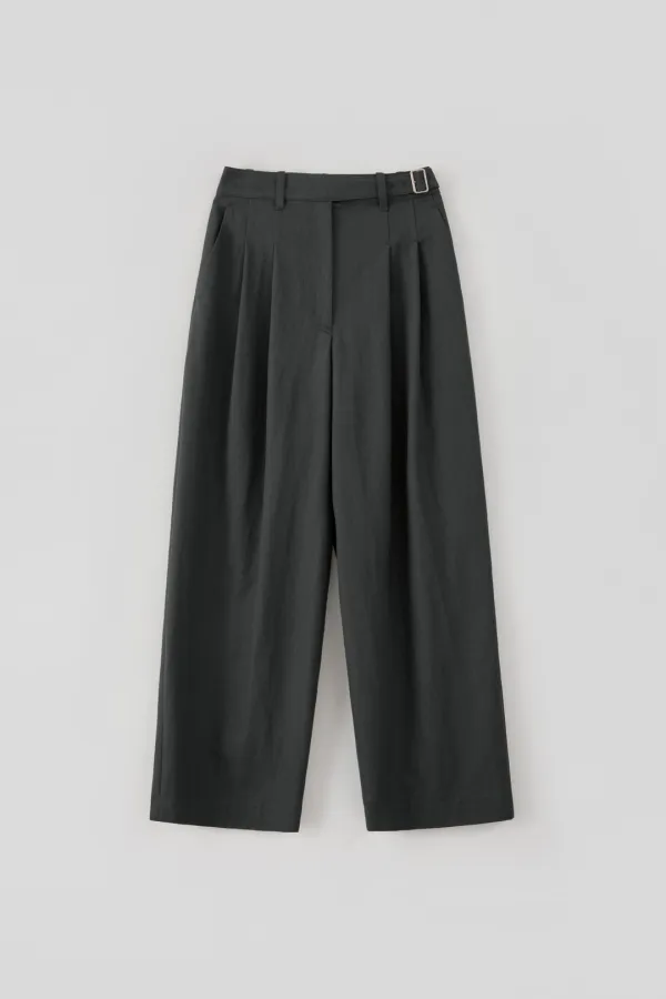 Gurkha Tuck Pants_Charcoal