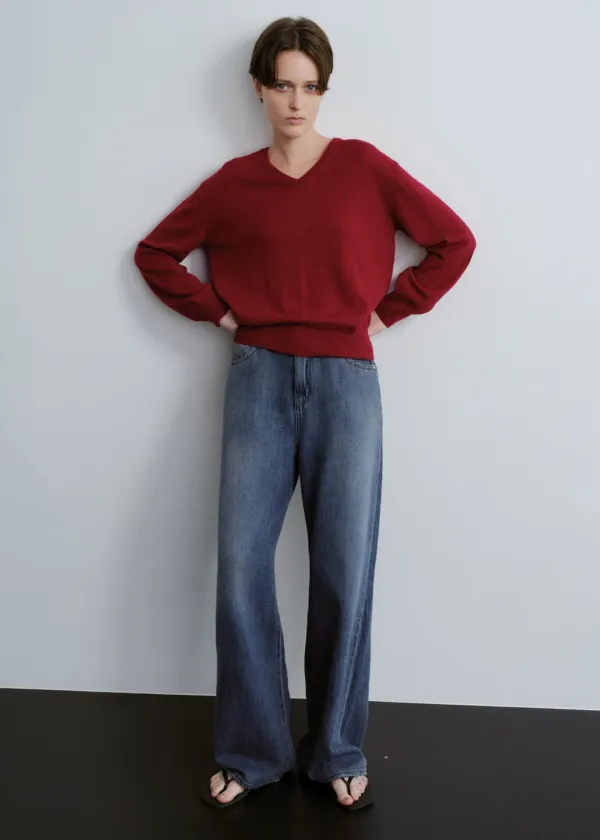 Soft loose denim (vintage blue)