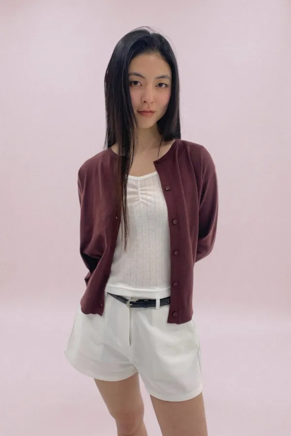Mono Cardigan / Wine