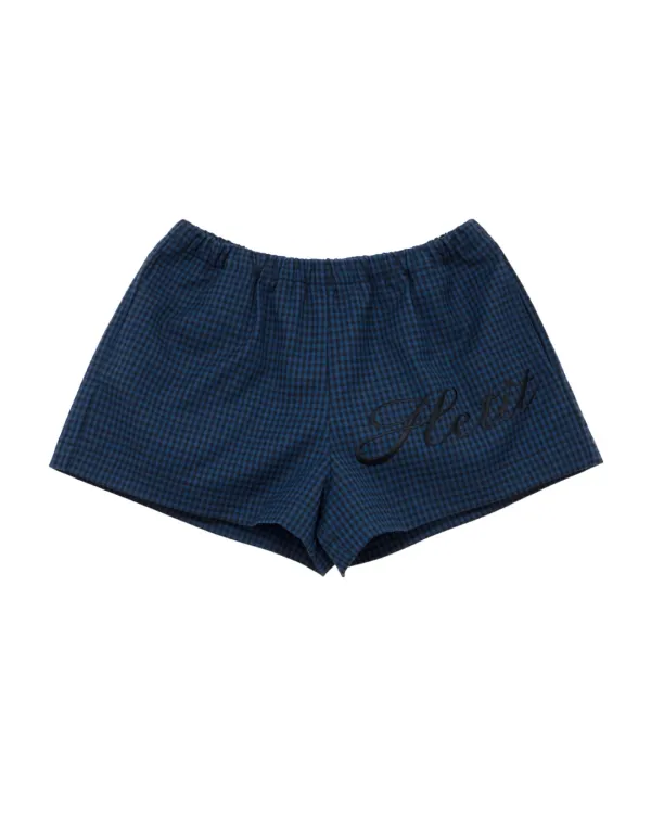 All Day Mini Pants (Blue Check)