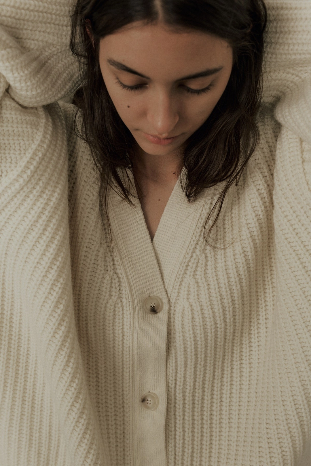 더릴 [2nd] Bony Loose-fit Cardigan_Ivory 상품 이미지 2