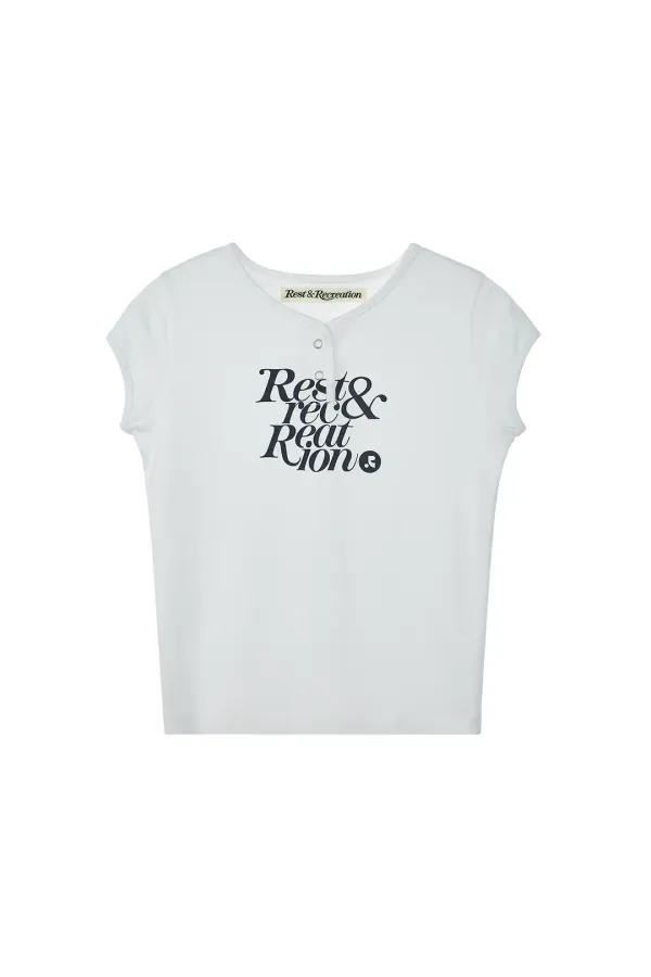 (7/20 예약발송) CAP SLEEVE T-SHIRT - WHITE