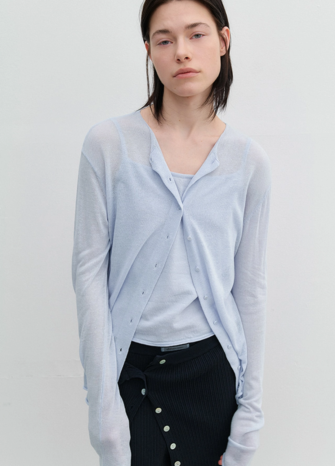 아뜰리에 나인 (CD-2258)AN CLEAN ROUND NECK CARDIGAN&TOP KNIT SETS 상품 이미지 1