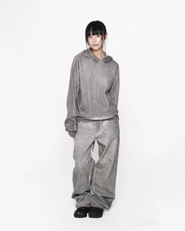VOL. 5.0 Dyed Wide Pants GY