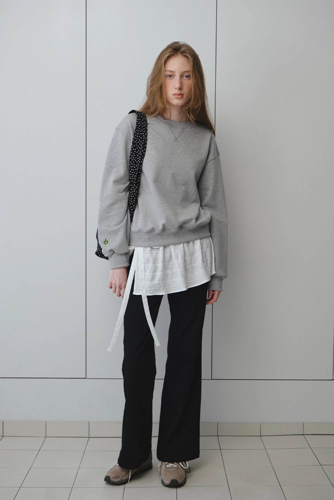 브렌다 브렌든 layered sweatshirt - grey 상품 이미지 2