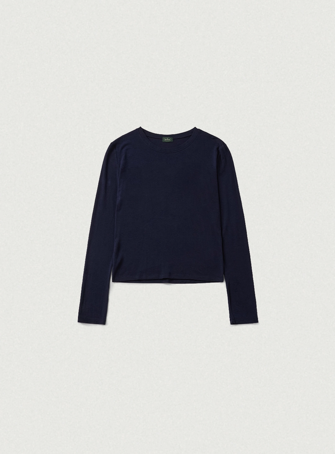 더바넷 Soft Slim Wool Tencel T-Shirt_Navy 상품 이미지 1