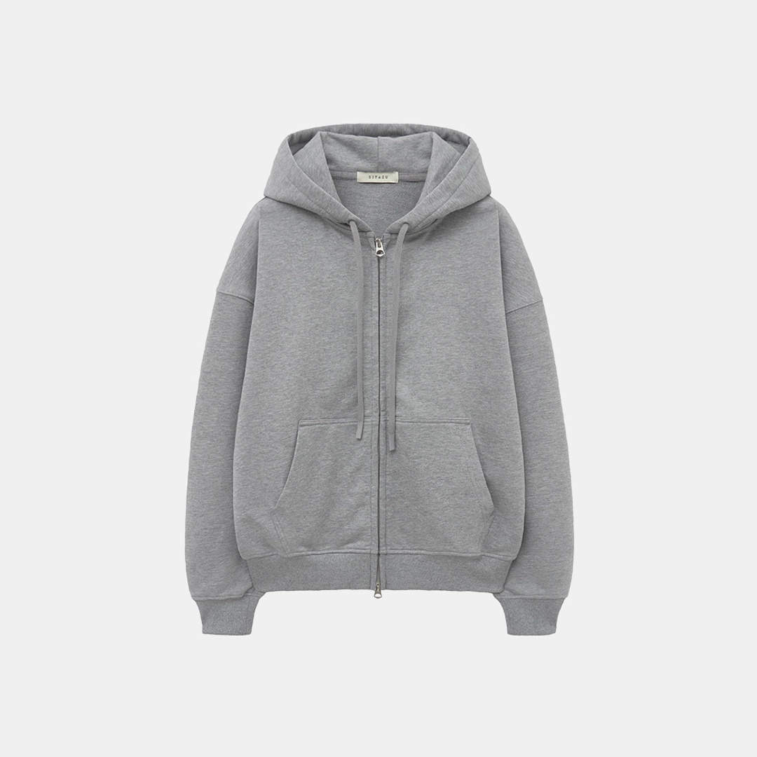 시야쥬 SITP5227 루즈 핏 아르코 후드 집업_Melange gray 상품 이미지 3