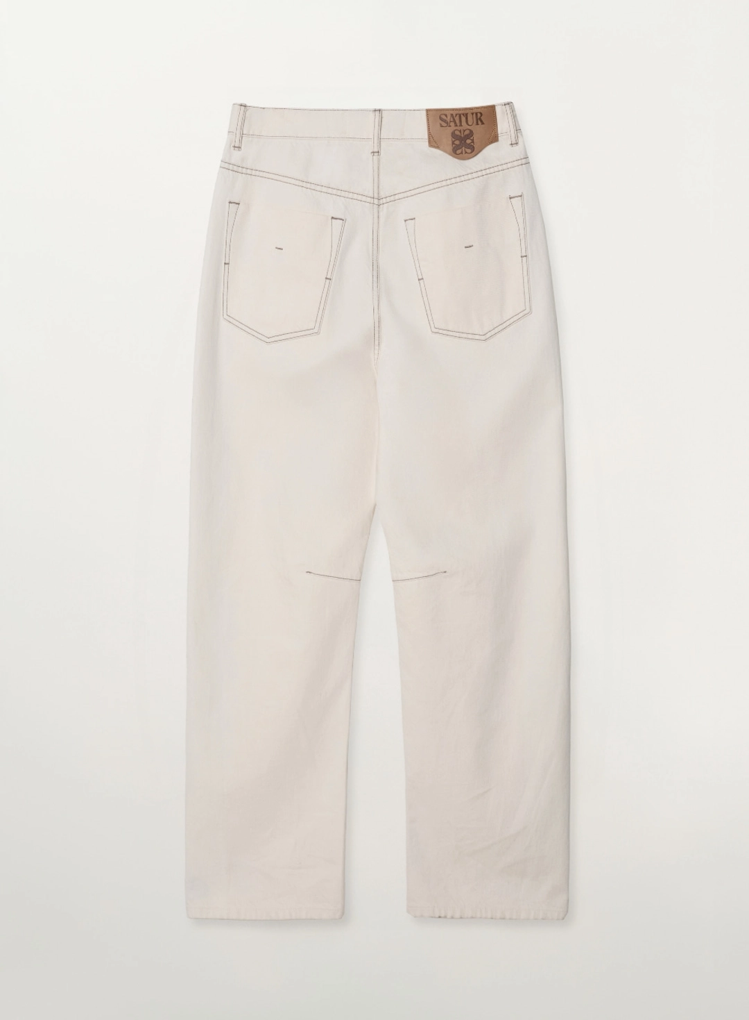 세터 [RIIZE\'s Pick] Round Color Denim Pants - Ecru 상품 이미지 3