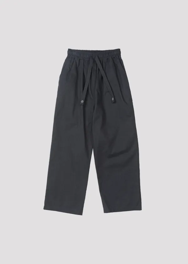 TEXTURED COTTON PANTS LOVE NAVY