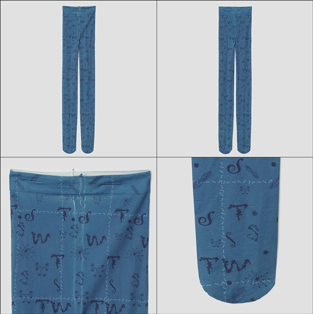 타입서비스 Tiny Glyph Tights [Blue] 상품 이미지 2