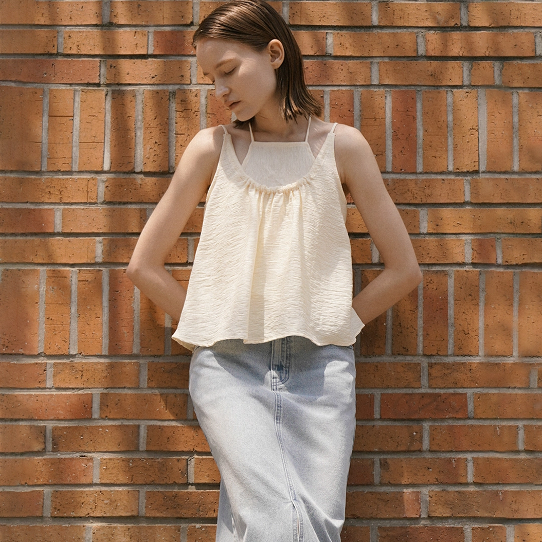 아뜰리에 나인 (BL-4247)HALTER NECK LAYERED BLOUSE 상품 이미지 2