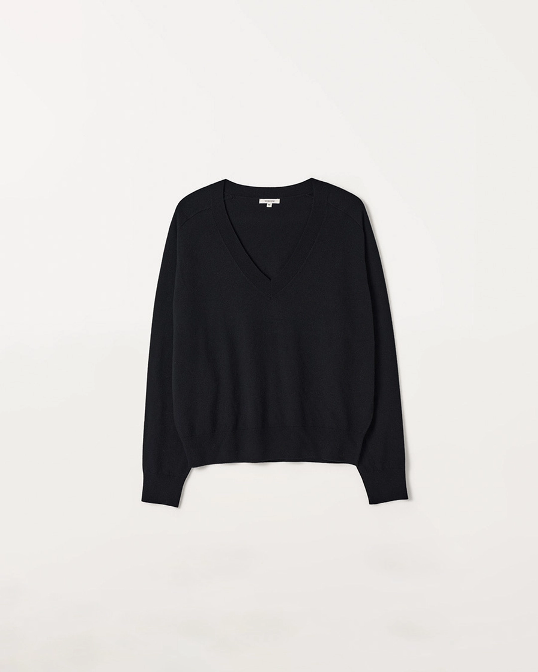 누아르나인 Basic V-Neck Knit [BLACK] 상품 이미지 2