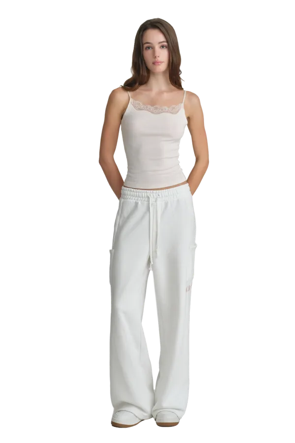 NYC sweatpants, Ivory