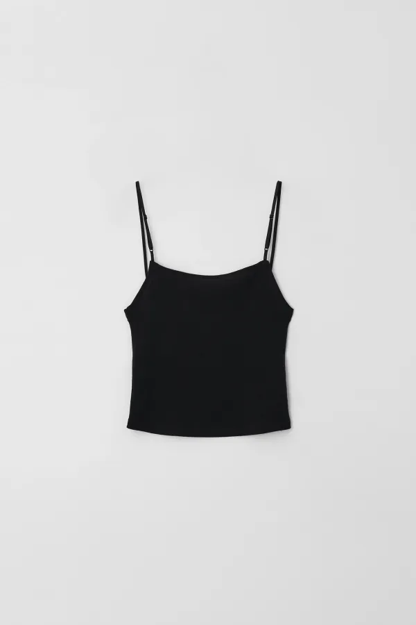 muse sleeveless top (black)
