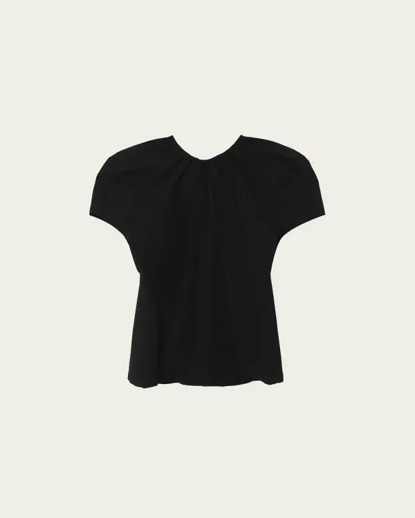 (3차) Sally Puff Blouse - Black