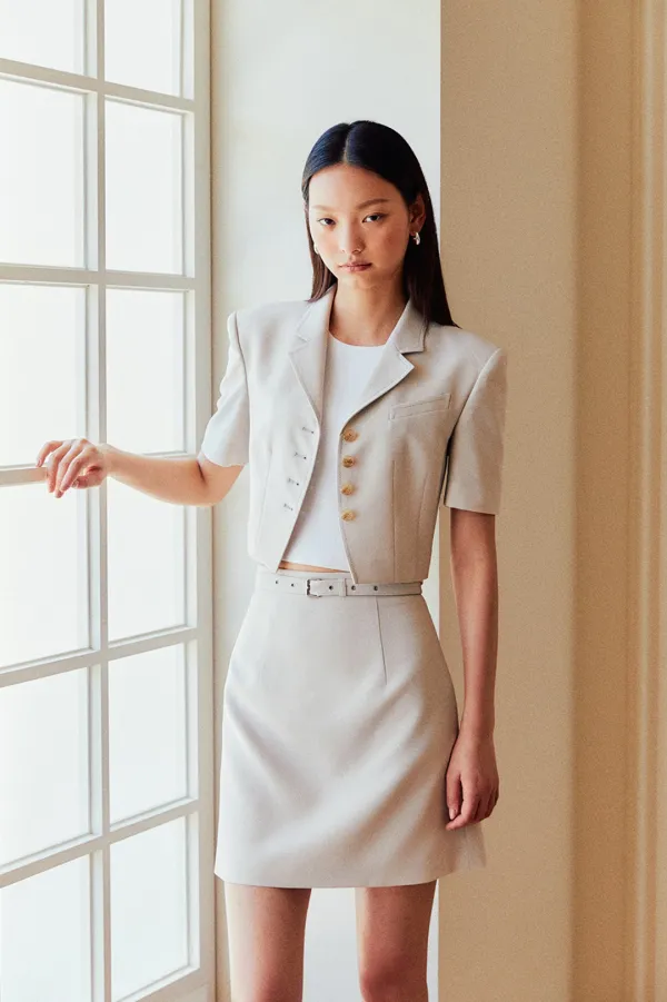 NO.18 SKIRT - BEIGE