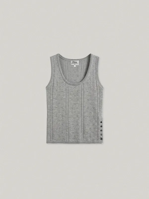 PETIT SOFT SLEEVELESS KNIT - MELANGE GRAY쁘띠 소프트 슬리브리스 니트