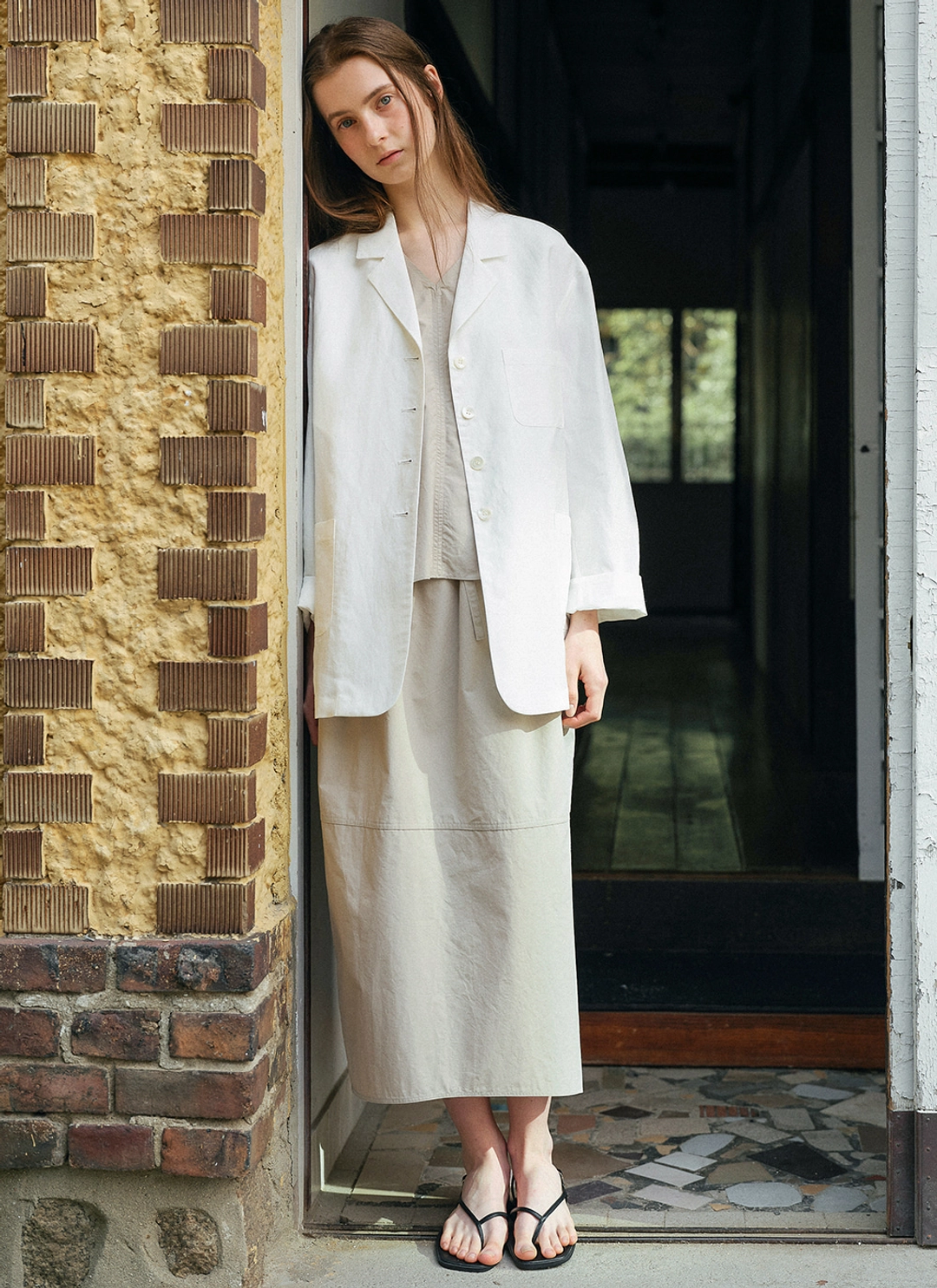 르닐 Sevilla Linen Jacket (Ivory) 상품 이미지 3